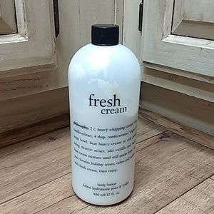 Philosophy Fresh Cream Body Lotion 32oz. Used 1/3
